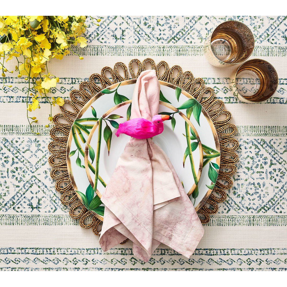 Kim Seybert Flamingo Napkin Ring - Thumbnail 5