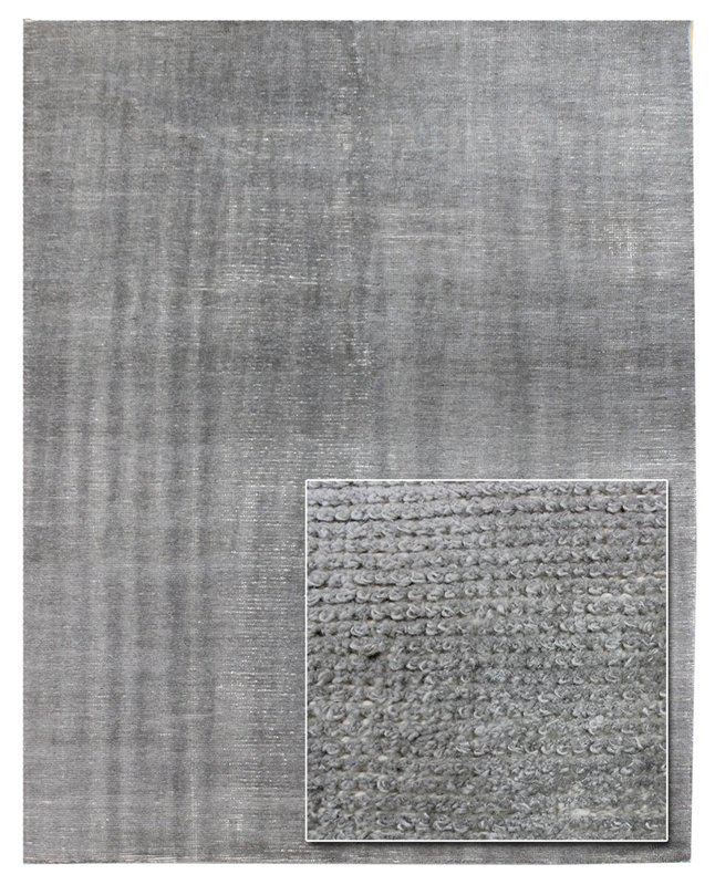 Area Rug in Gray, Rectangle 10' x 14'