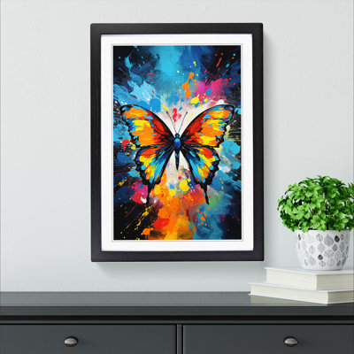 Butterfly Pop Art - Framed Print