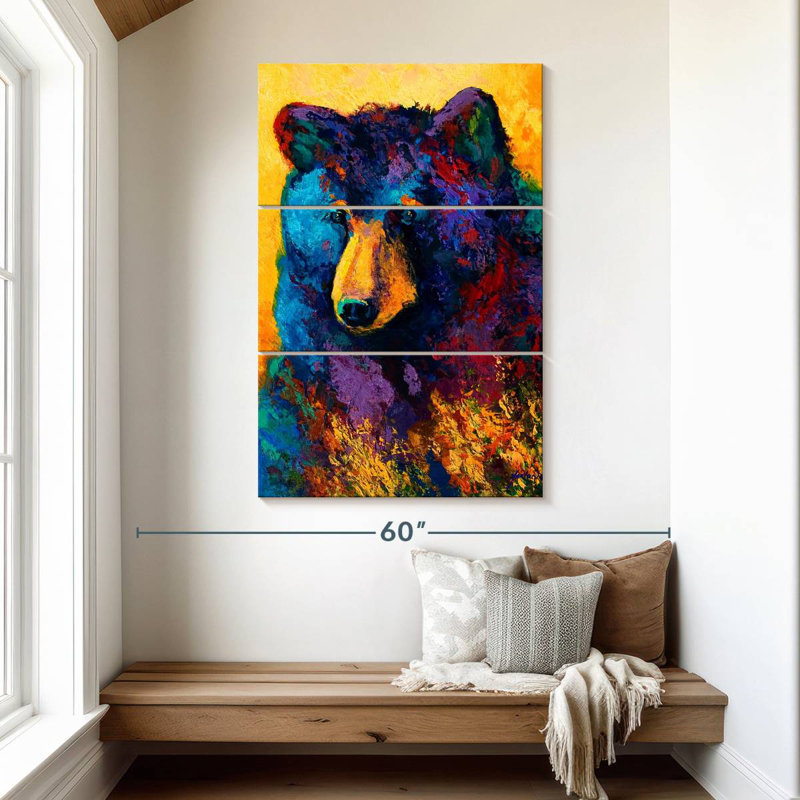 Bear Pause, 50" H x 32" W