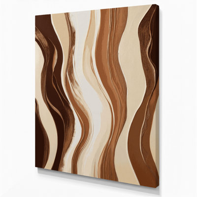 Abstract Color Field 93 Beige Canvas Wall Art