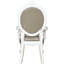 De 2 fauteuils taupe avec détails blanc os - 2 confortables et à la mode et une chaise sophistiquée pratique