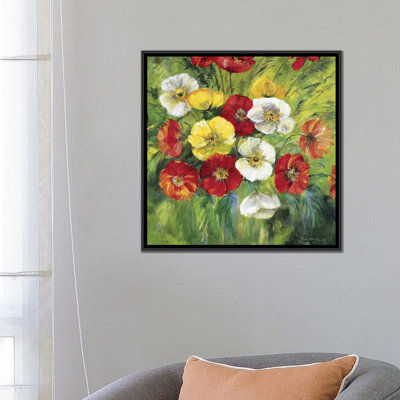 « de bouquet de couleur brillante », reproduction sur toile