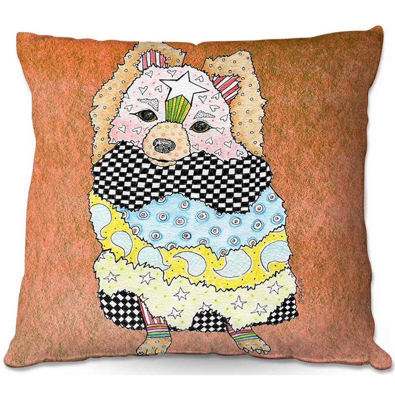 Coussin Couch Poméranien, 18 po x 18 po, Aigue-marine