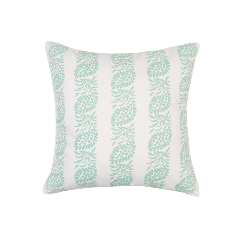 Coussin en coton Block Block, Bleu marine, Polyester / bourre en polyester, H 20 po x l 20 po