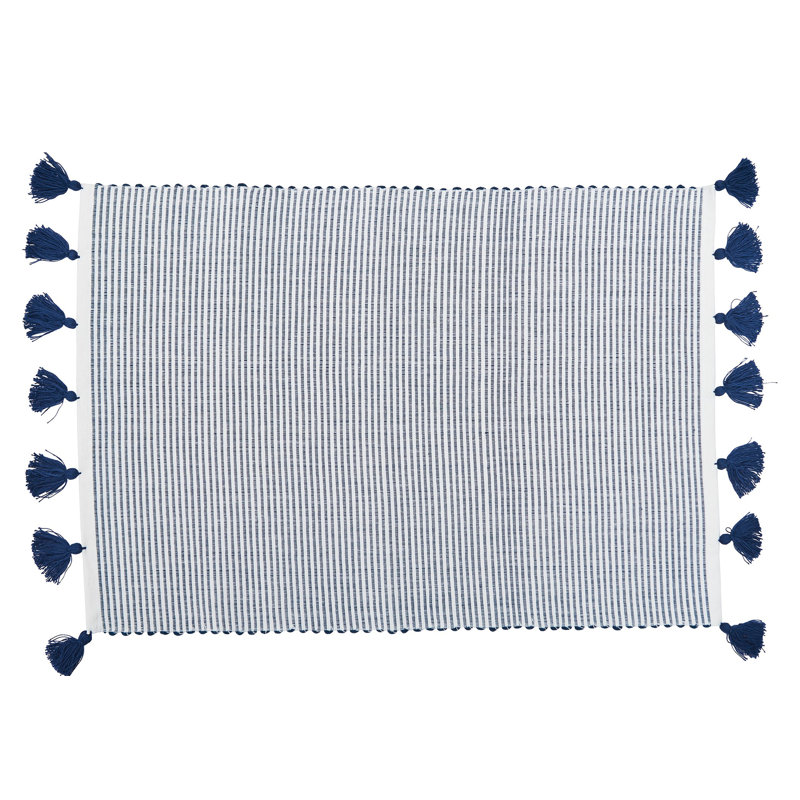 Brett Cotton Placemat, Indigo