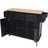 Kitchen Cart With Rubber Wood Drop-Leaf Countertop-2080231584