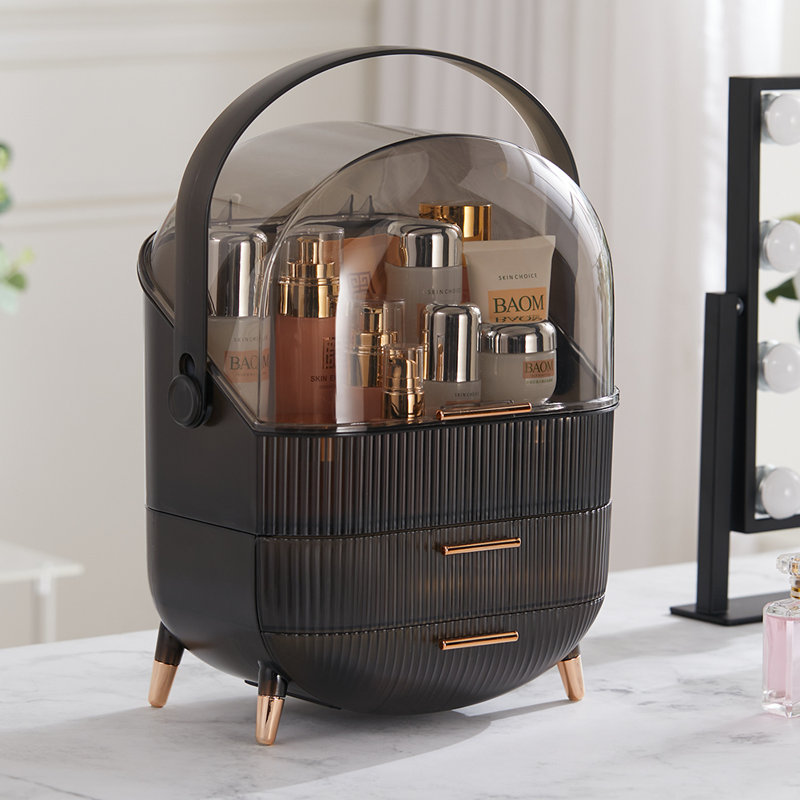 Angeligue Acrylic Makeup Organiser, Black