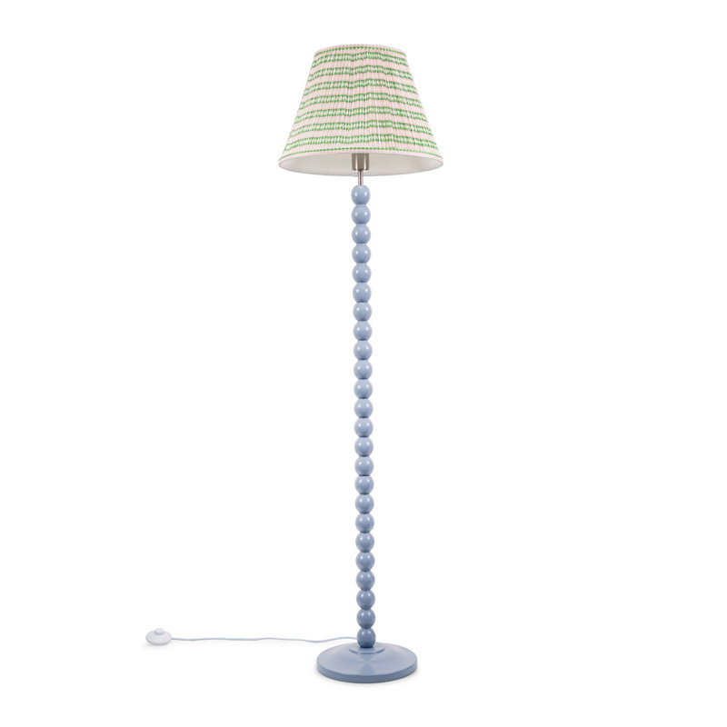 Bobbles 149cm Traditional Floor Lamp, Powder Blue