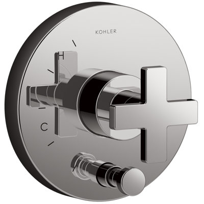 Composed Diverter Faucet Trim Cross Handle
