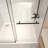 50-54" X 76" H Frameless Sliding  Shower Door, 5/16" (8Mm) Clear Tempered Glass, Stainless Steel Frame-125316979