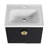 Minaya 23.8'' Wall Mounted Single Bathroom Vanity with Ceramic Top Bathroom Vanity, Bathroom Storage Cabinet