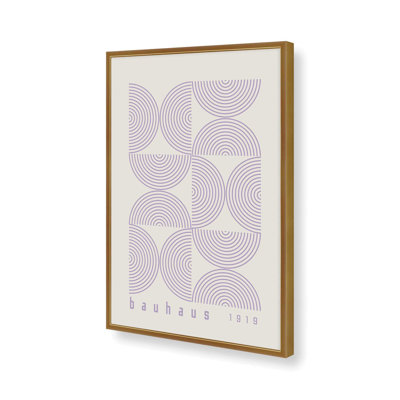 Mauve Bauhaus, affiche de composition I