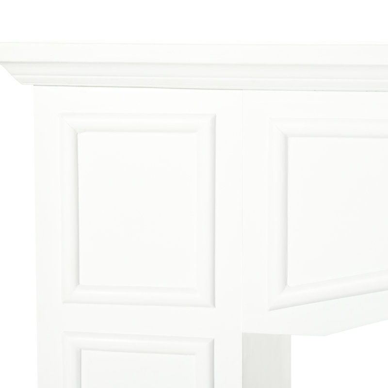 White Fireplace - 29" Interior Width, Decorative Aspect, 45.25" Wide Ornament Spot, Easy To Wipe Away, Tipping, Electric Only Detail, Adornment Rack, Tidy,