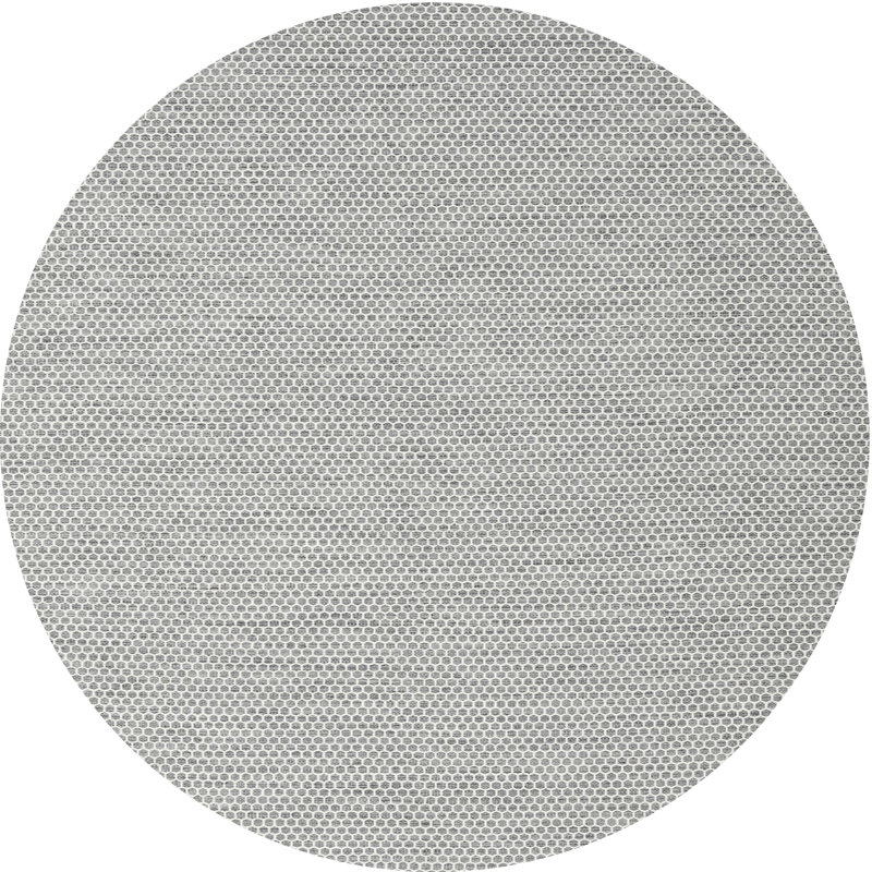 Tapis gris contemporain Hueytown, Rond 6 pi x 6 pi
