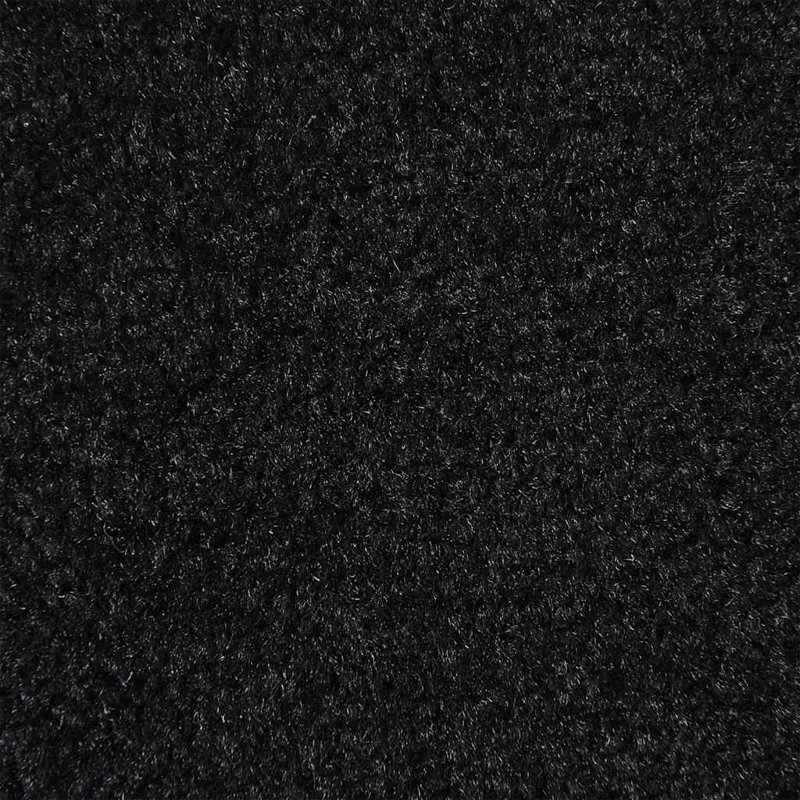 Non-Slip Indoor / Outdoor Door Mat, Black, 80cm W x 120cm L