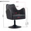 Fauteuil d'appoint pivotant en cuir véritable Loms-1695099730