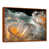 Toile avec cadre flottant brun