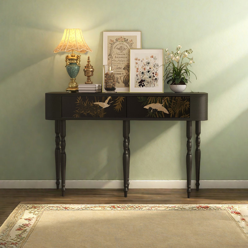 Table d'entrée à tiroirs de style français, H 31,5 po x l 47,24 po x P 15,75 po