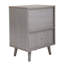 Table de chevet de 21,3 pouces de hauteur avec tiroir et armoire de rangement
