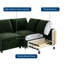 Canapé modulaire de 105 pouces, canapé en L en velours à 4 places avec port de charge et coussins moelleux, canapé à siège profond moderne et confortable-323642835