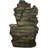 Waddell Weather-Resistant Flat Rock Polyresin Outdoor Water Fountain with Lights