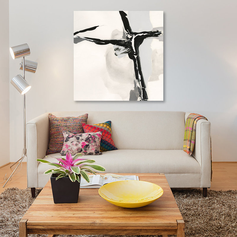 «Creamy Neutral II», reproduction d'art sur toile, H 18 po x l 18 po x P 1,5 po, Toile tendue, Pas de tapis