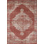 Tapis beige / rouge tissé à la machine Slay-1083525622