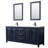 Daria 80 " W Freestanding Standard Free Standing 2 Double Vanity Bathroom Vanity With Marble Top with Mirror-97901673-97901669-97901676