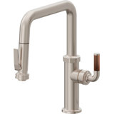 Descanso Kitchen Pull Down Kitchen Faucet With Squeeze Sprayer Quad Spout