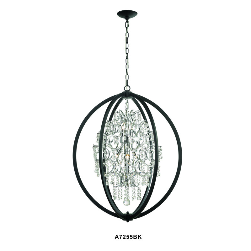Luminaire suspendu sphère 7 lumières Nels