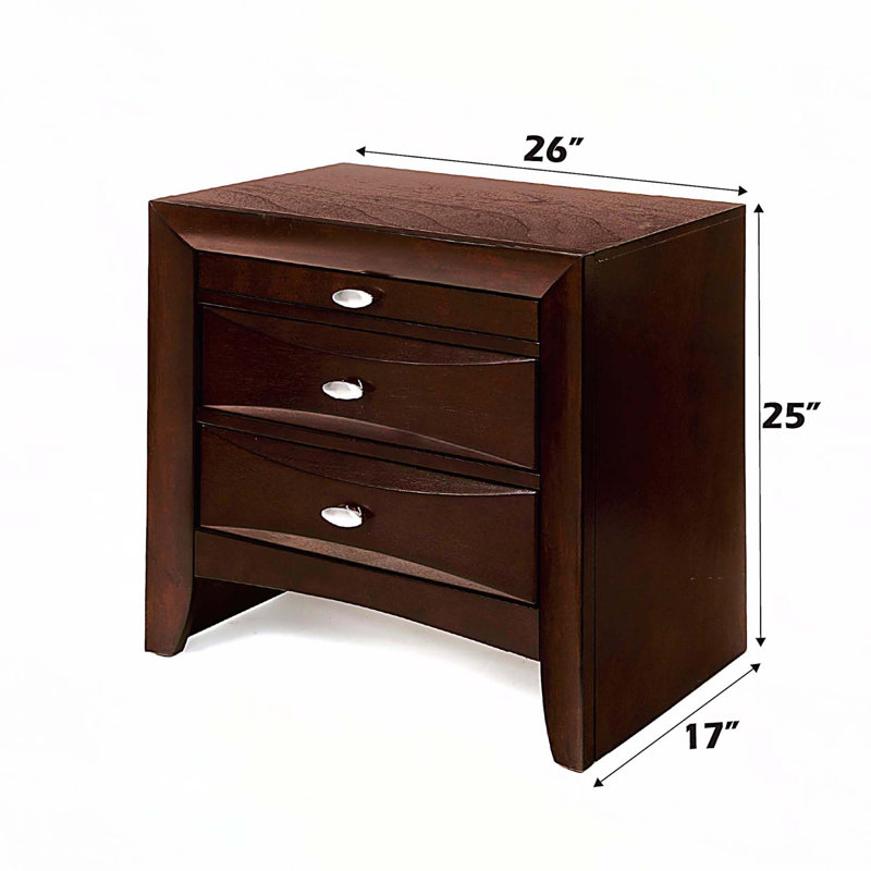 Ireland Espresso Finish Nightstand, Espresso