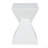 All Weather MGO X Design Side Table - Stylish White Indoor Outdoor Table For Home, Garden, Balcony, 18 Inches Height, 12.5 Inches Square Base