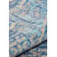 Tapis décoratif bleu à motif tissé rétro-1273743850