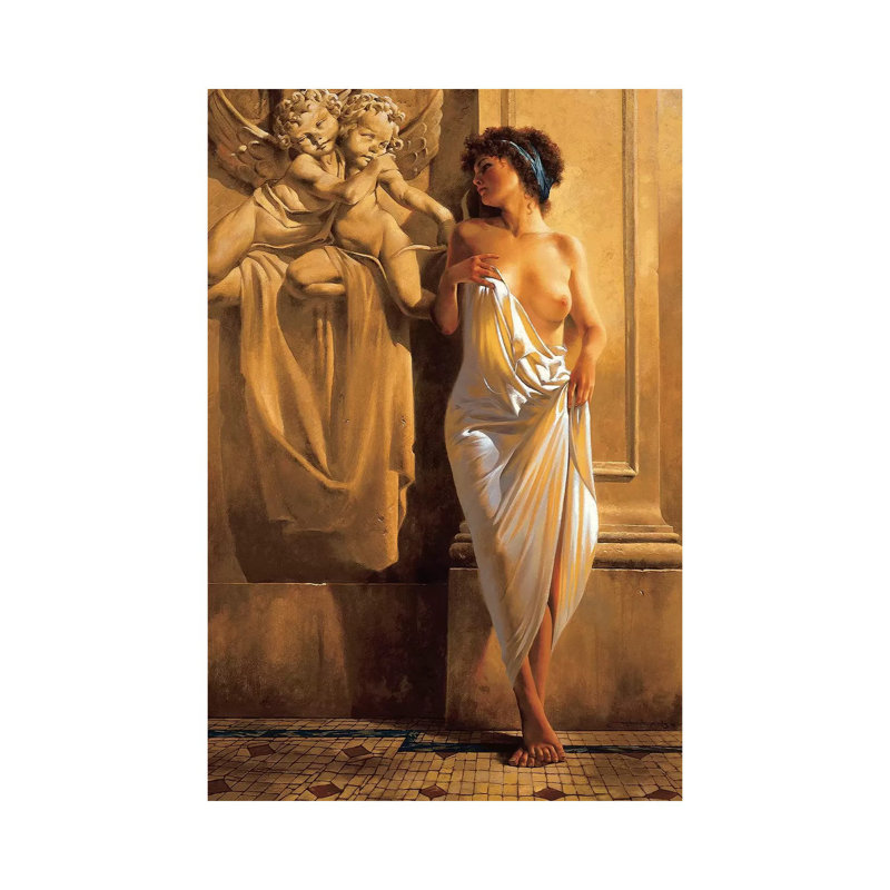 «Angel Touch», impression sur toile tendue, H 26 po x l 18 po x 1,5 po