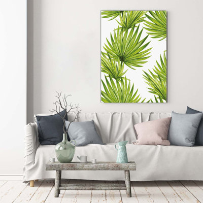 Tropical Leaves - Wrapped Canvas Print