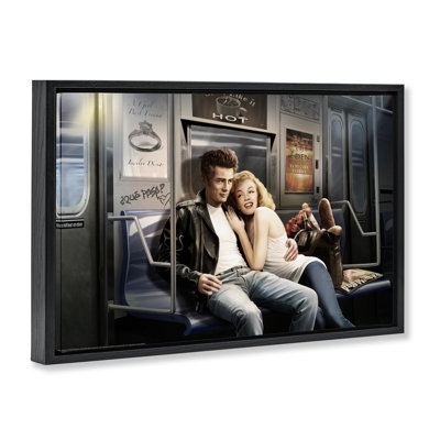 «Subway Ride Famous chiffres Brown», art par Jadei