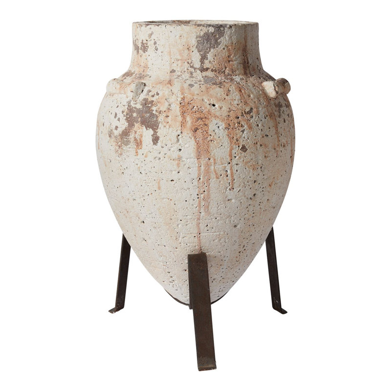 Pot à fleurs en ciment Jemekia, H 21,75 po x l 14,5 po x P 14 po
