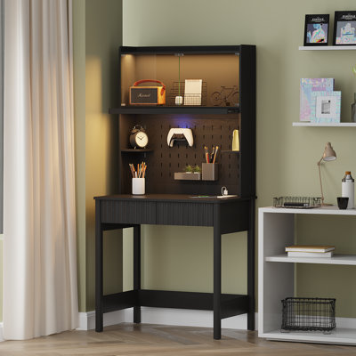 Computer Desk with Power Outlet