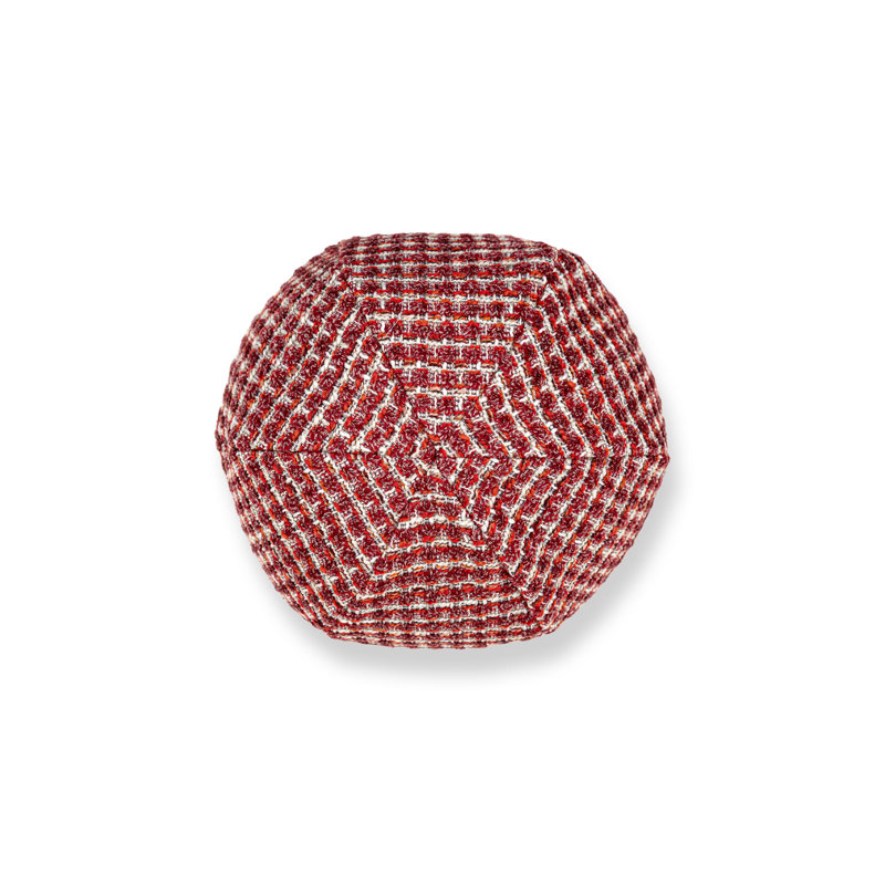 Circular Pillow Cover & Insert, Rouge