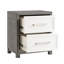 Table de chevet moderne 2, gris et finition gris