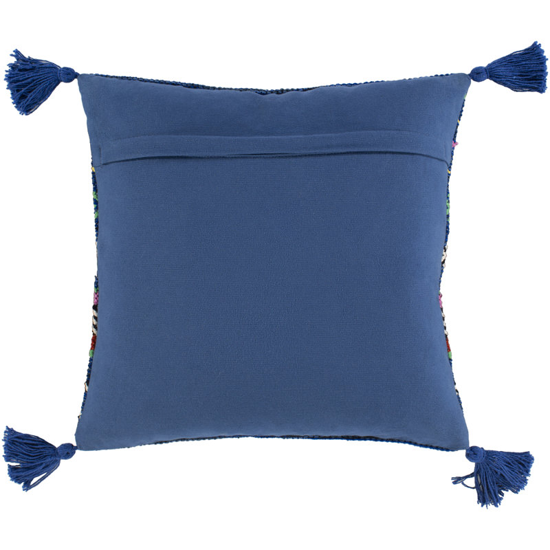 Striped Cotton Pillow Cover, 18" x 18"