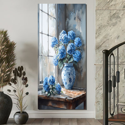 Hortensias dans une nature morte scène II - hydrangées, art mural