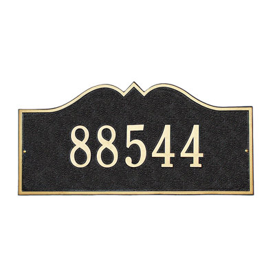 Hillsboro 1-Line Wall Address Plaque