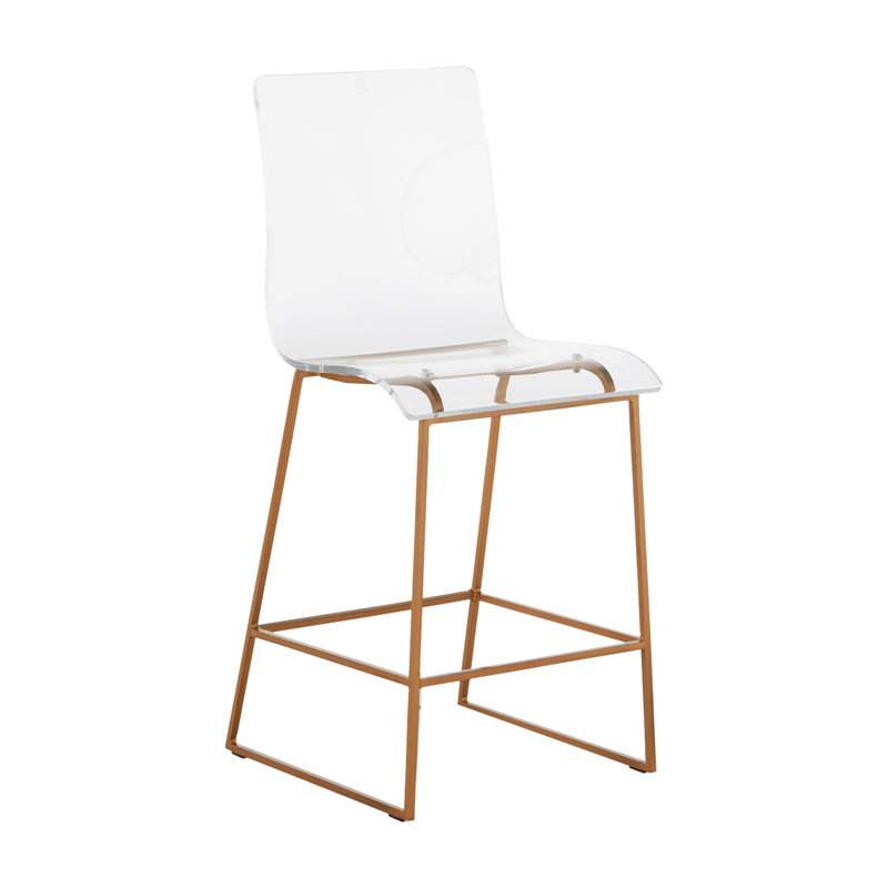 King 24.75 Counter Height Stool - Gold, Counter Stool (24.75" Seat Height), Antique Gold