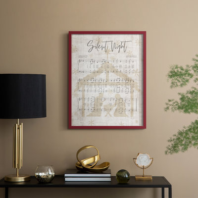 «Silent Night Song», reproduction d'art encadrée