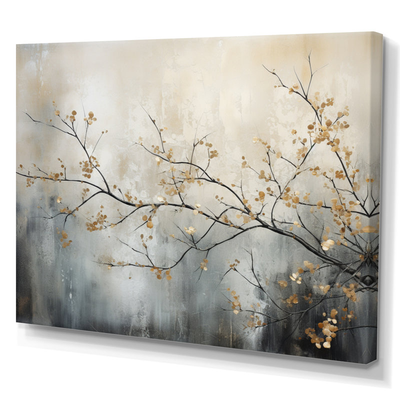 Tree Monochrome Ethereal Reverie I Canvas Painting Print, Wrapped Canvas, 34" H x 44" W, No Frame