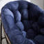 Siège berçant bleu marine avec structure solide - pour le jardin, le salon, la chaise élégante dans le cadre de la véranda, design ergonomique extérieur