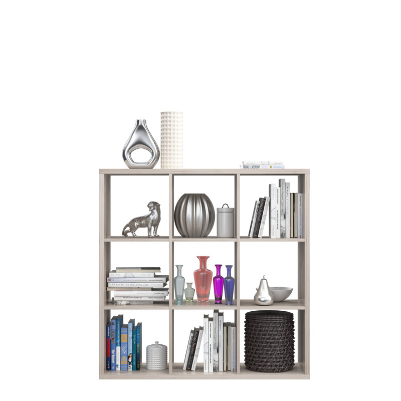 Paterson 107.2 cm H x 32.9 cm W Cube Bookcase, Brown