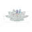 Iridescent Glass Crystal Lotus Votive Candle Holder-26724320-24704498